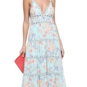 Alice + Olive Blue Floral Maxi - Size 2